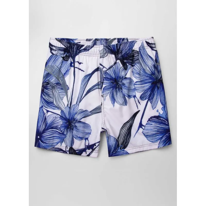 Beach short blues - off white - P