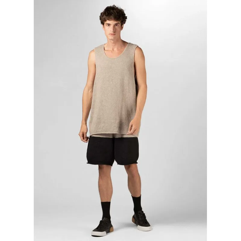 Bermuda tricot eco stripe - preto - M