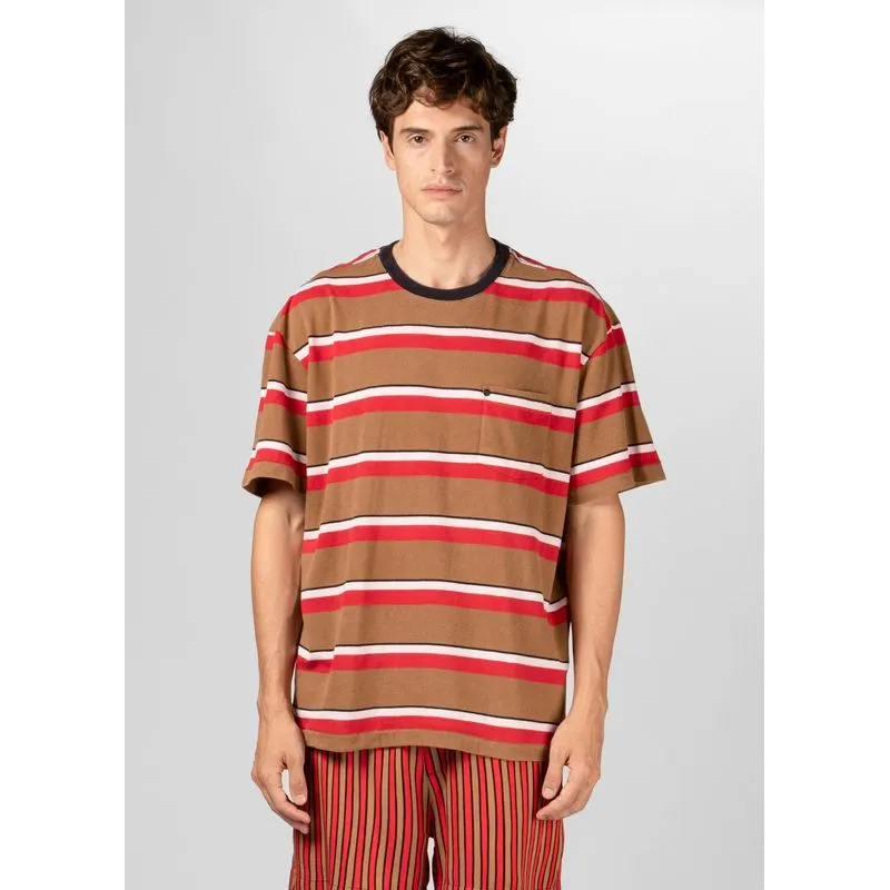 T-shirt pocket stripes pulse - bege - M