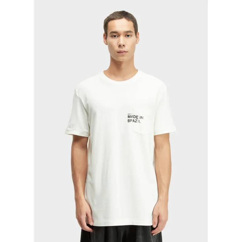 T-shirt pocket made in brazil - off white - GG