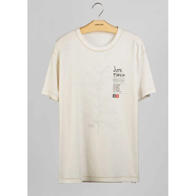 T-shirt double juta fiber - natural - GG