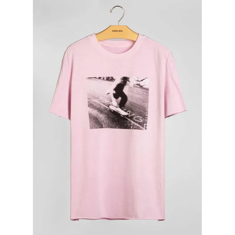 T-shirt double sk8 asphalt - rosa - M