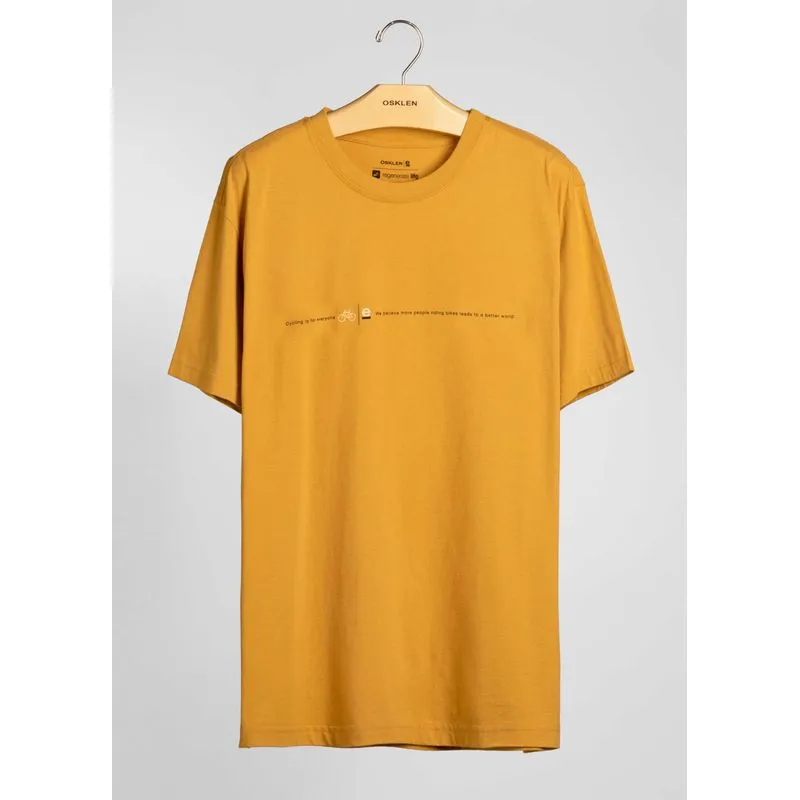 T-shirt vintage cycling is for e - laranja - G