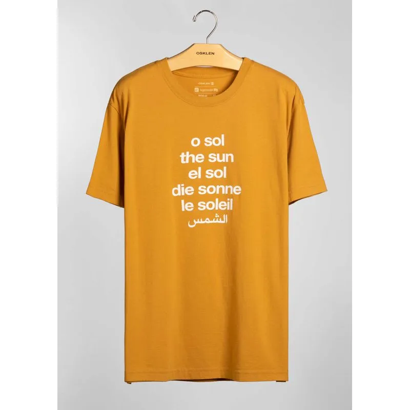 T-shirt vintage o sol - laranja - G