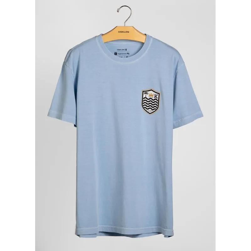 T-shirt stone brasão T-shirt stone brasao - azul - P