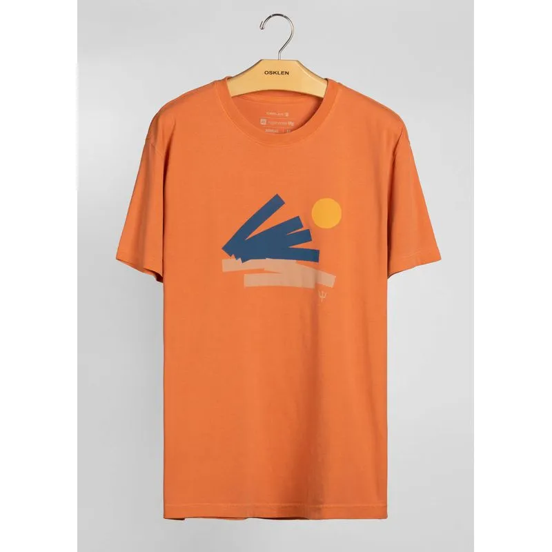 T-shirt stone geometric summer - vermelho - M