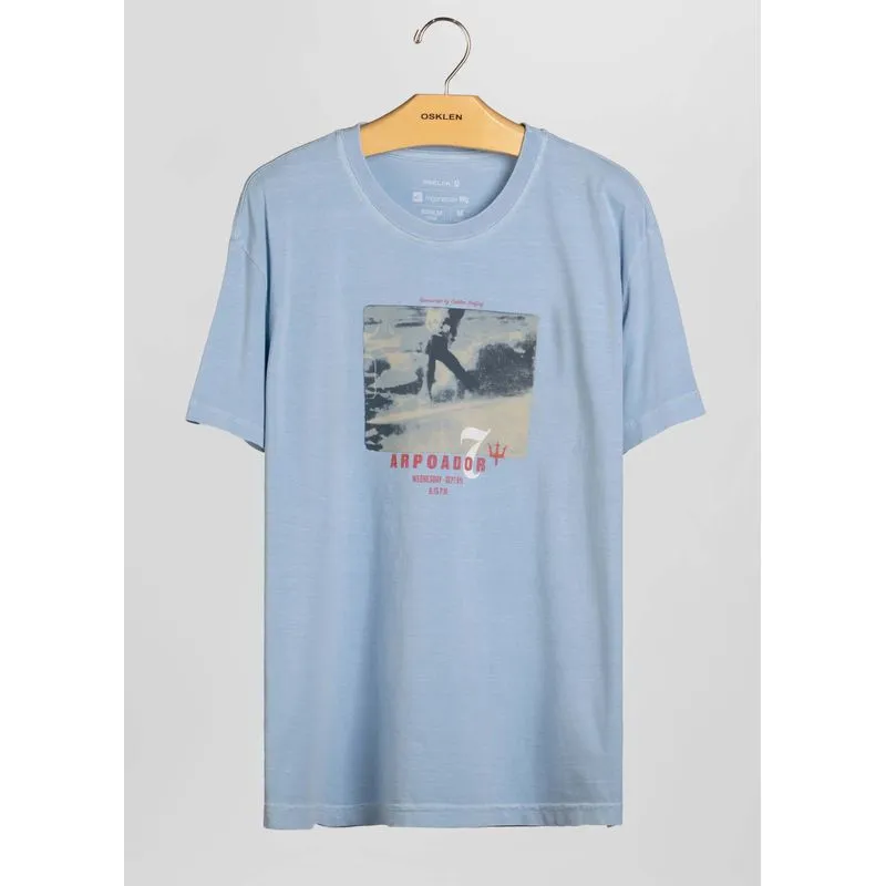 T-shirt stone old style surf - azul - M