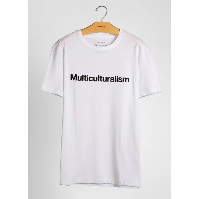 T-shirt stone multiculturalism - branco - P
