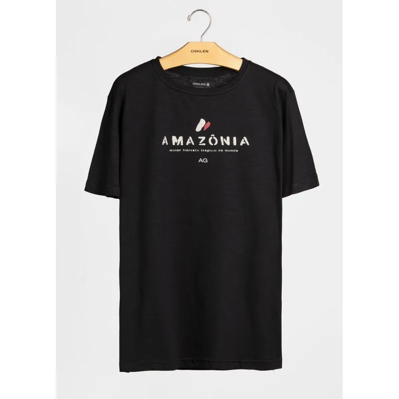 T-shirt organic rough amazonia - preto - P