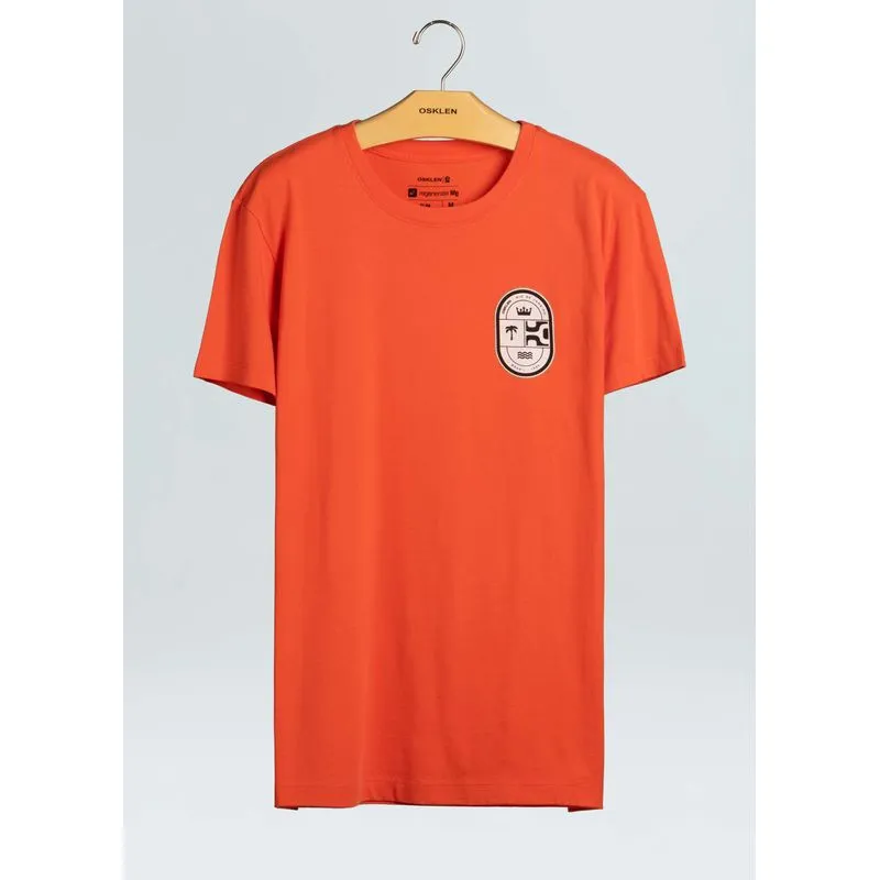 T-shirt vintage brasão elements - laranja - P