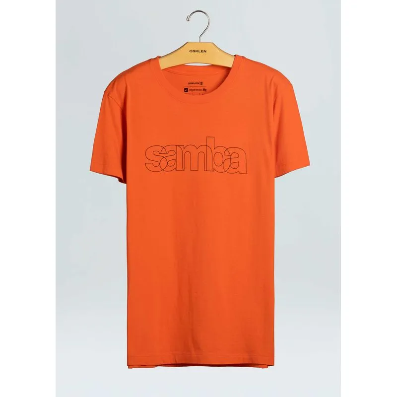 T-shirt vintage samba linha - laranja - PP