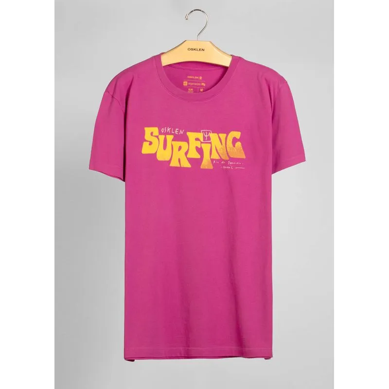 T-shirt vintage surfing psy - roxo - G