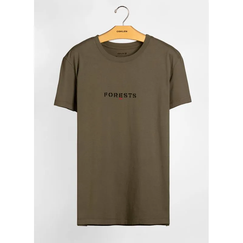 T-shirt vintage forests stencil - grama - PP