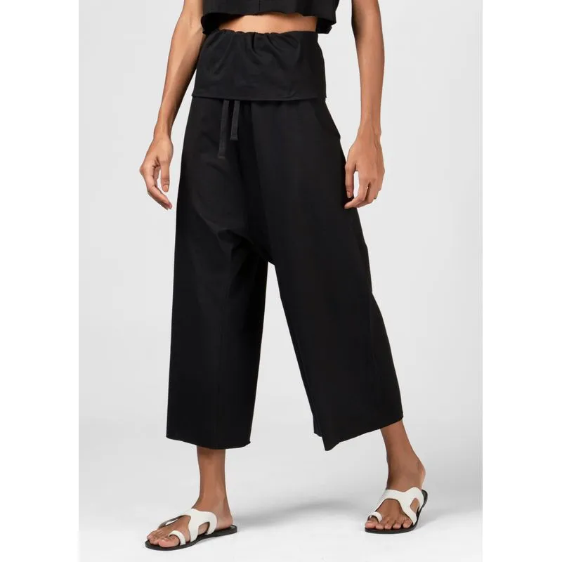 Calça cotton black wrap Calca fem cotton black wrap - preto - M
