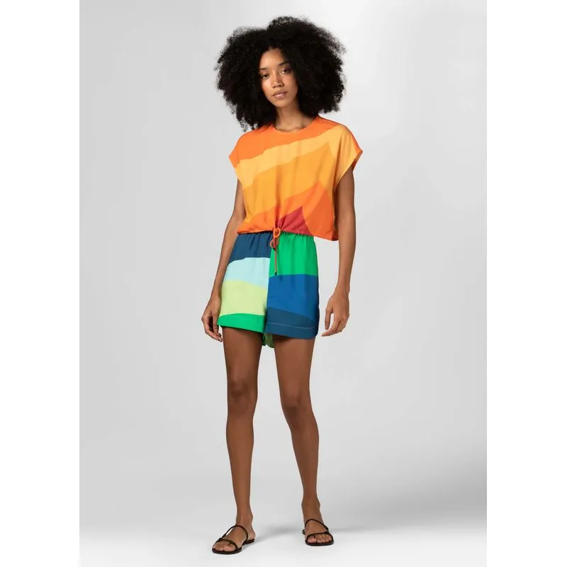 Short ocean stripes - verde - P