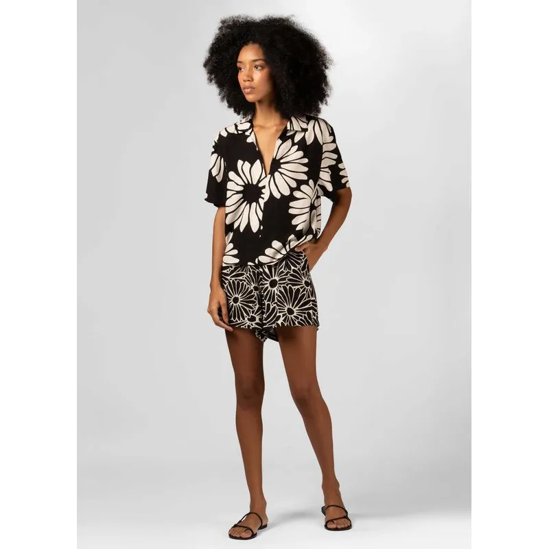 Short cós transpassado daisy black Short cos transpassado daisy black - preto - 36