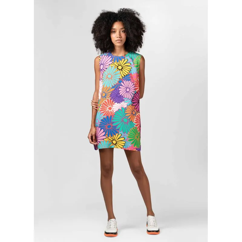 Vestido daisy color - azul - M