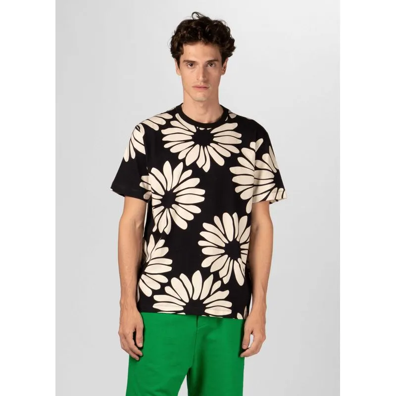 T-shirt macro daisy sun - preto - M