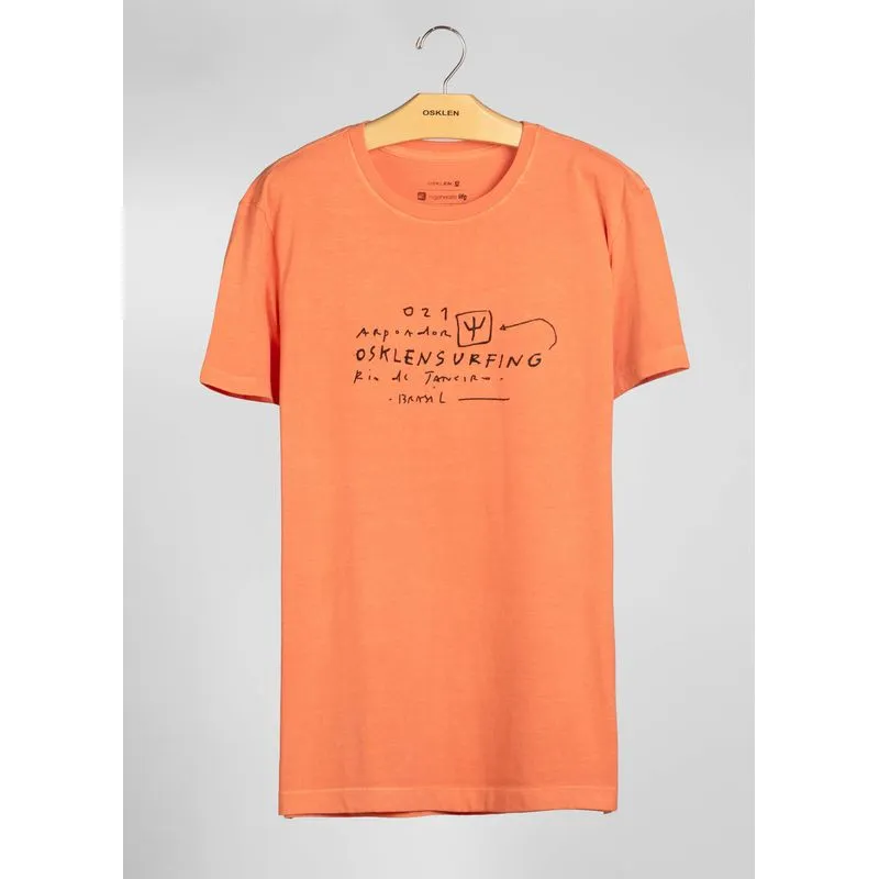 T-shirt stone surf local - bege - G