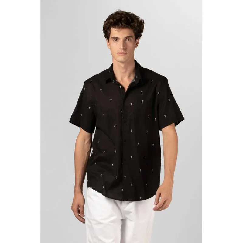 Camisa mini coqueiro mc - preto - P
