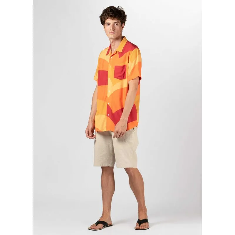 Camisa sun stripes e mc - vermelho - PP