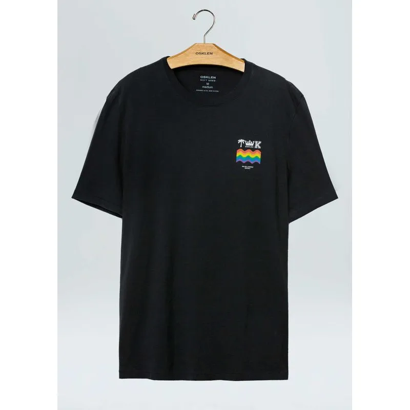 T-shirt soft used brasão color T-shirt soft used brasao color - preto - PP