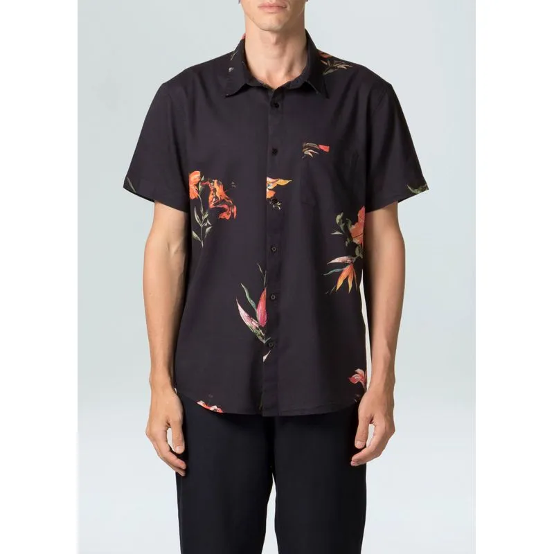 Camisa hibiscus mc - preto - GG
