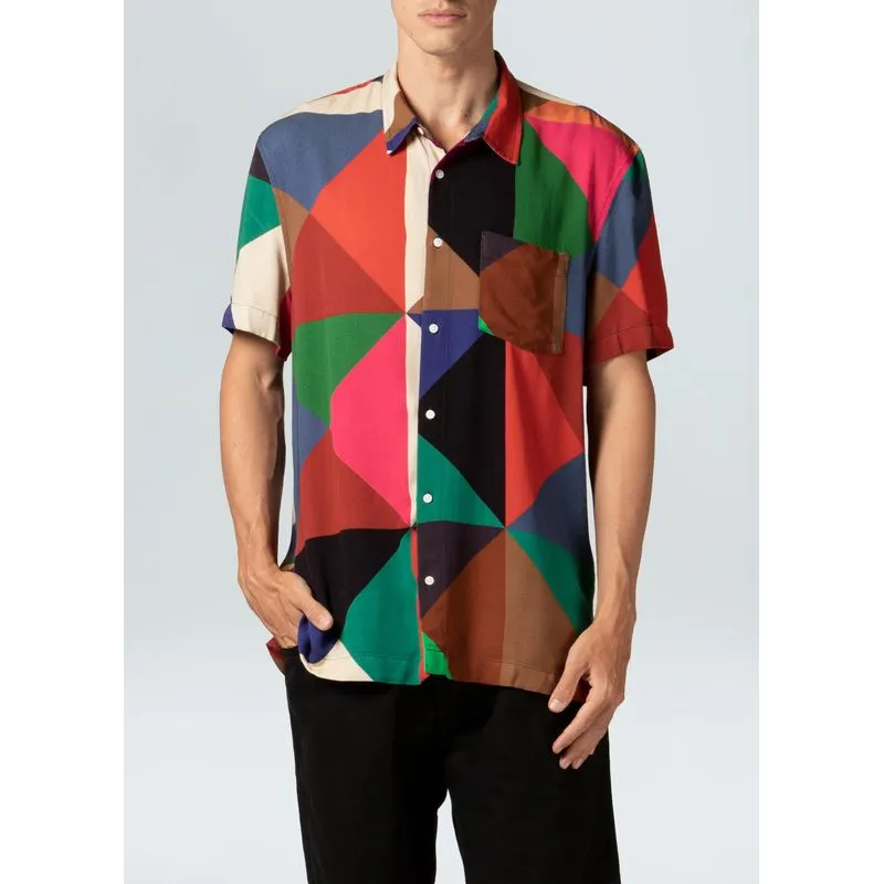 Camisa triangulo e mc - off white - GG