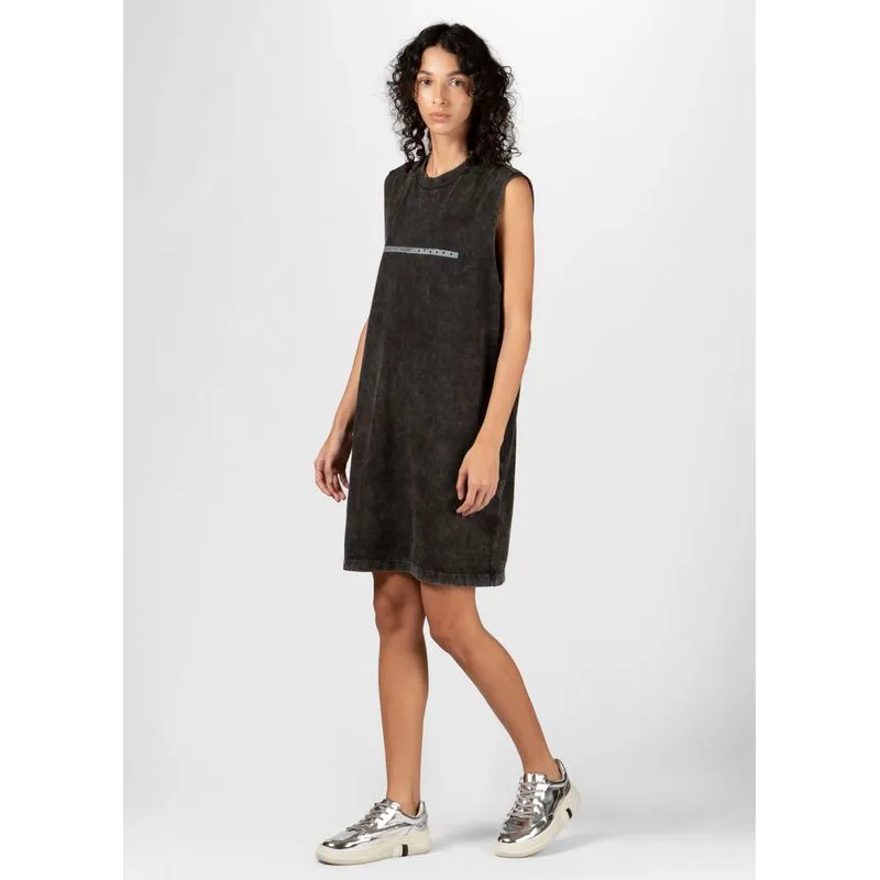Vestido sleveless double music - preto - P