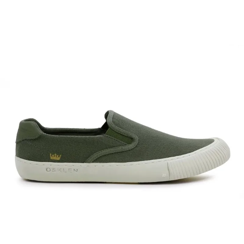 Tênis Osklen Canvas Slip On Masculino 45 / Verde Claro