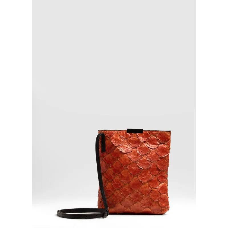 Pirarucu mini flat bag - bege - UN