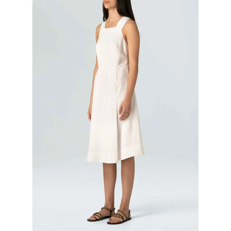 Vestido crepe - off white - 40