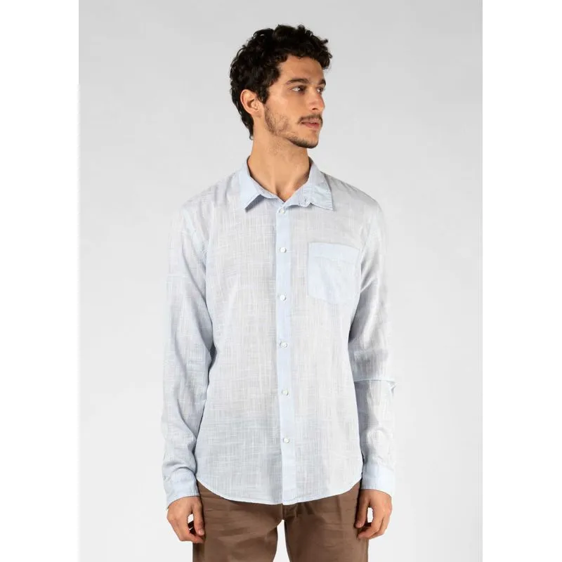 Camisa rough cotton ml - azul - M