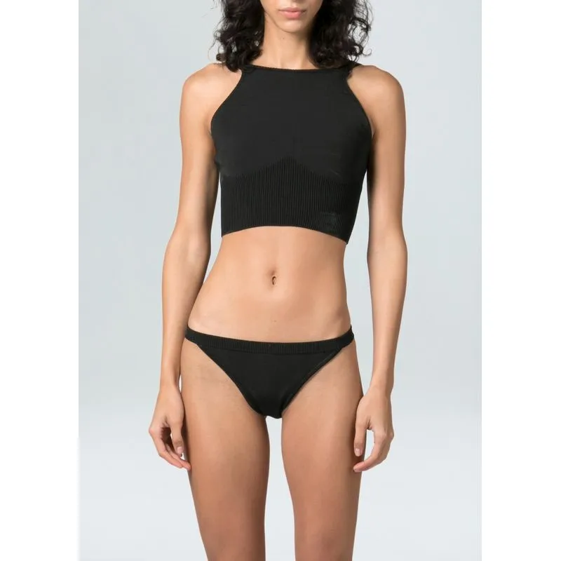 Calcinha praia tricot v - preto - P