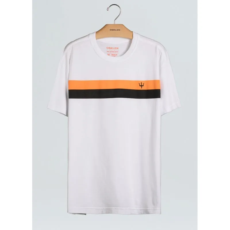 T-shirt stone surfing stripes - branco - M