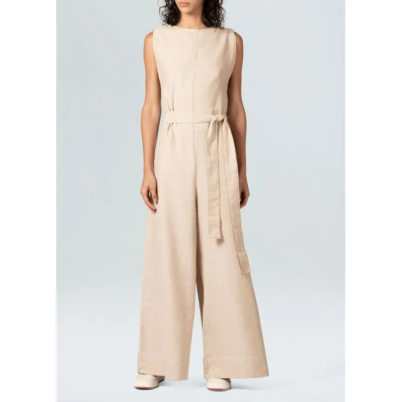 Macacão linen Macacao linen - bege - M