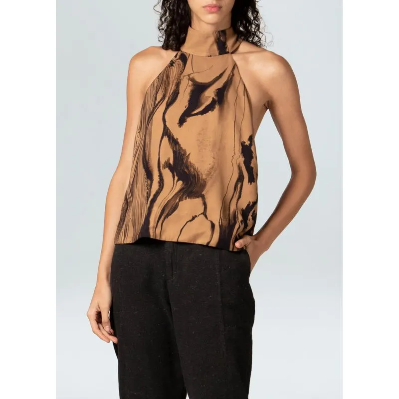 Blusa tree trace - bege - G