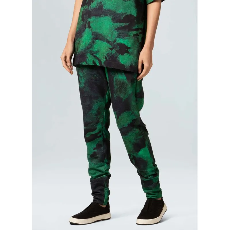 Calça moletom tie dye eco Calca fem moletom tie dye eco - verde - G