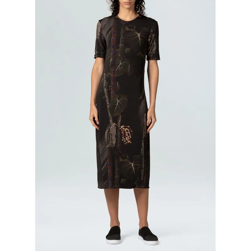 Vestido midi double cipo - preto - G