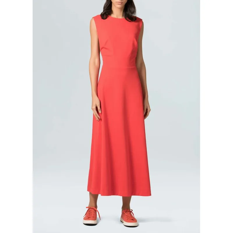 Vestido sleeveless naked back - vermelho - G