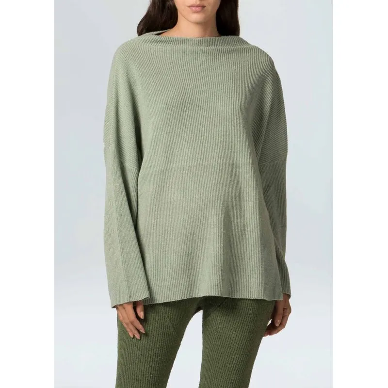Pullover knit e colors - verde - M