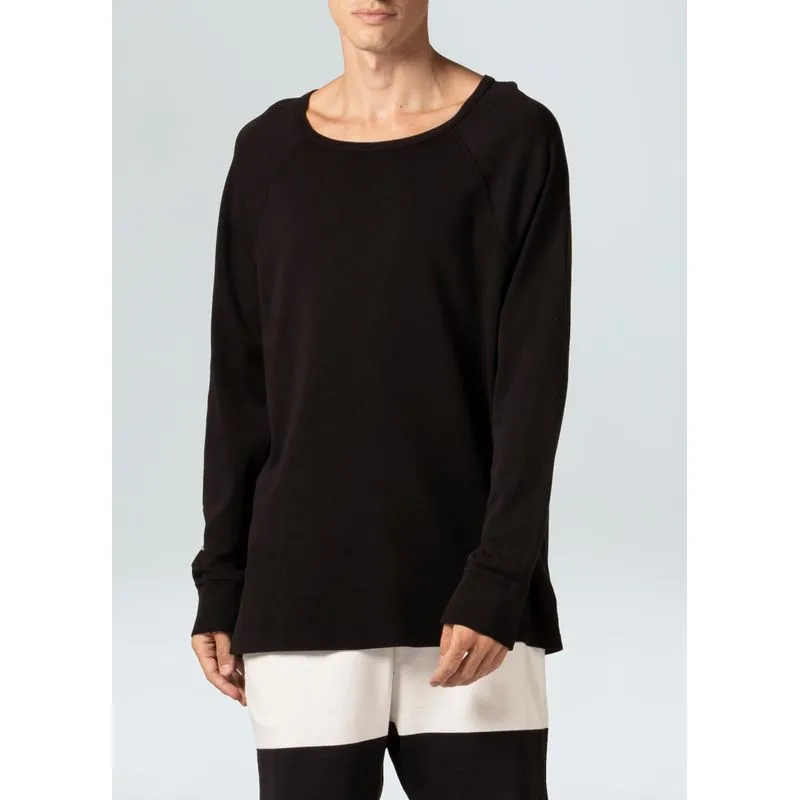 Agasalho raglan black - preto - GG
