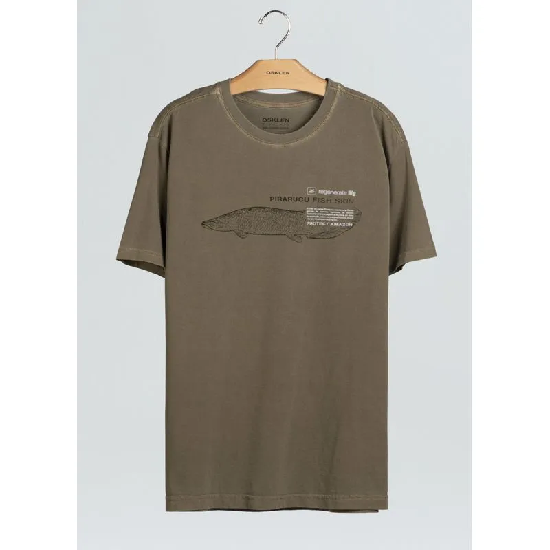 T-shirt stone pirarucu life eco - verde - GG
