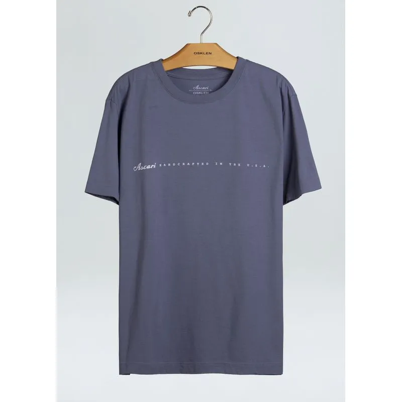 T-shirt vintage ascari craft - azul - GG