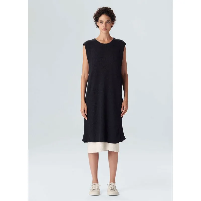 Vestido tricot mix pontos - preto - G