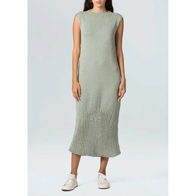 Vestido knit e colors - verde - P