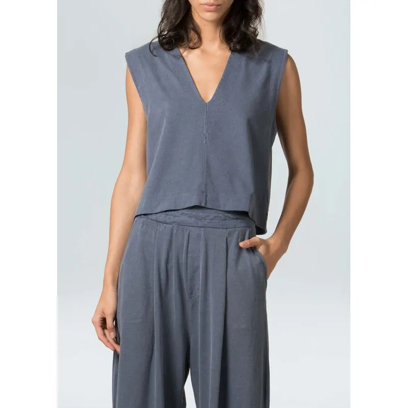 Blusa washed azul tapajos e Blusa mc washed azul tapajos e - azul - G