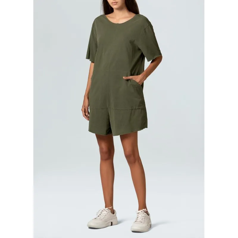 Macaquinho cotton washed - verde - G