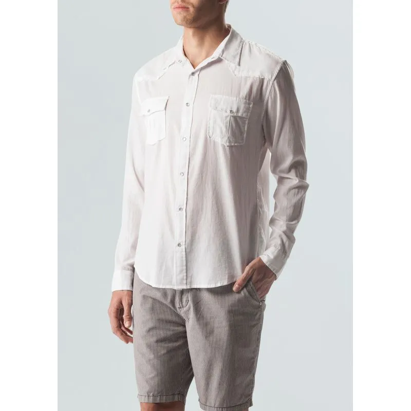 Camisa travel shirt ml - branco - P