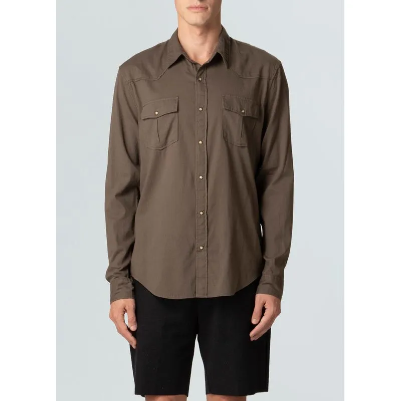 Camisa travel shirt ml - verde forest - M